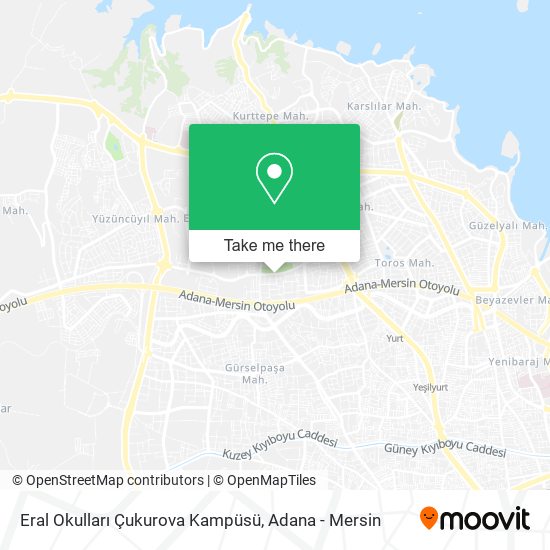 Eral Okulları Çukurova Kampüsü map