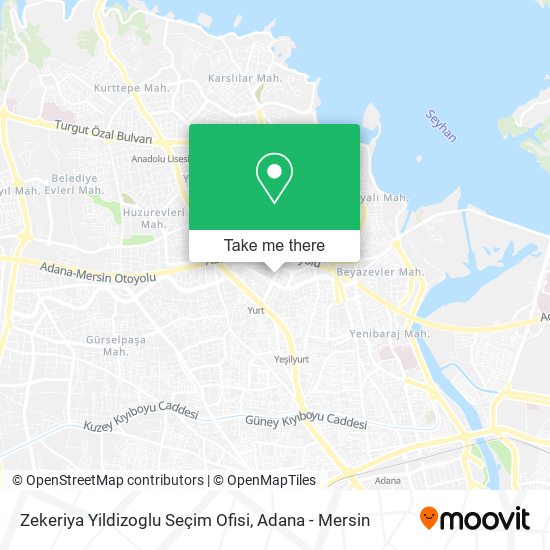 Zekeriya Yildizoglu Seçim Ofisi map