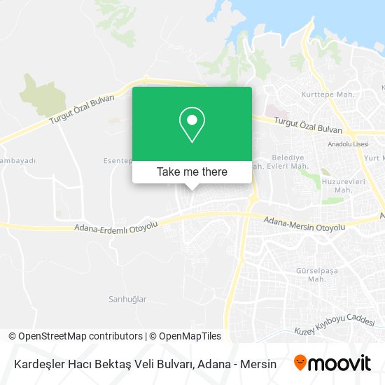 Kardeşler Hacı Bektaş Veli Bulvarı map