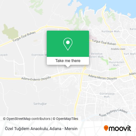 Özel Tuğdem Anaokulu map