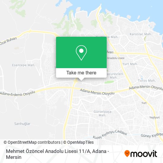 Mehmet Özöncel Anadolu Lisesi 11 / A map