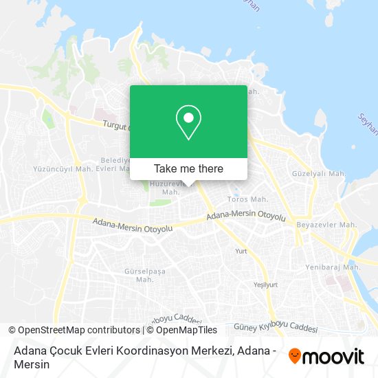 Adana Çocuk Evleri Koordinasyon Merkezi map
