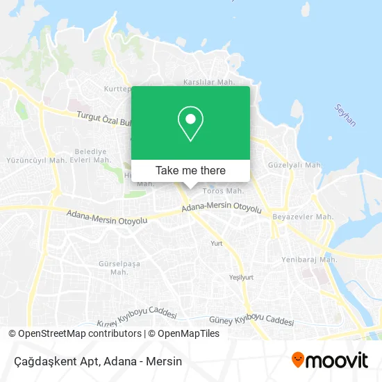 Çağdaşkent Apt map