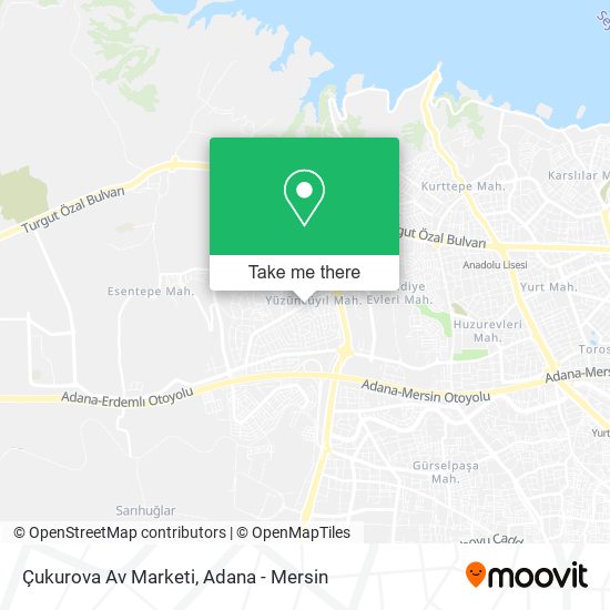 Çukurova Av Marketi map