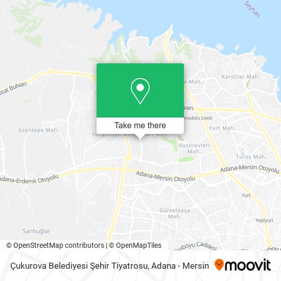 Çukurova Belediyesi Şehir Tiyatrosu map