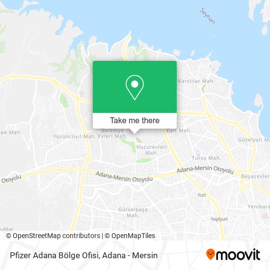 Pfizer Adana Bölge Ofisi map