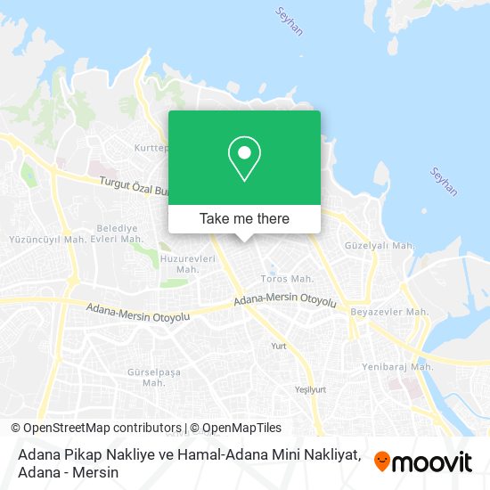 Adana Pikap Nakliye ve Hamal-Adana Mini Nakliyat map