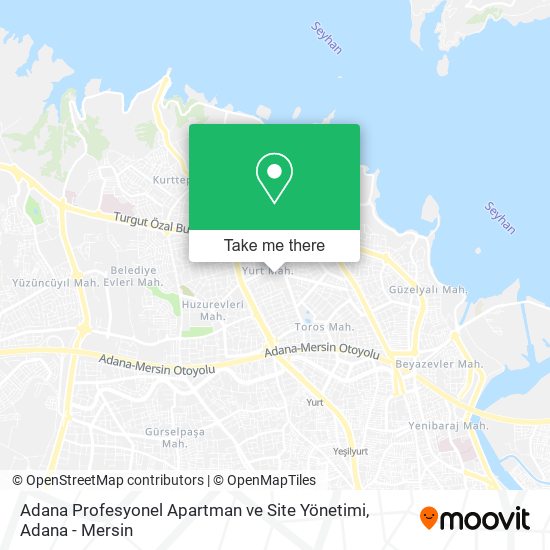 Adana Profesyonel Apartman ve Site Yönetimi map