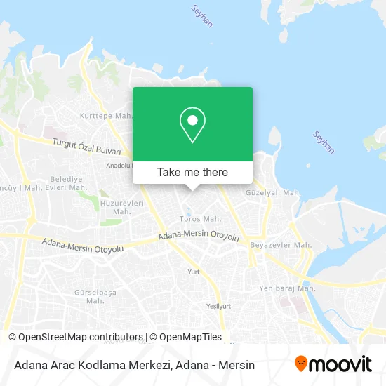 Adana Arac Kodlama Merkezi map