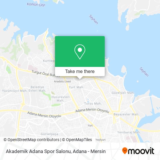 Akademik Adana Spor Salonu map
