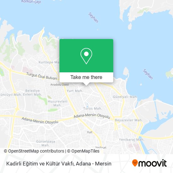 Kadirli Eğitim ve Kültür Vakfı map