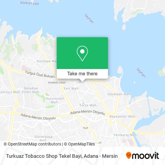 Turkuaz Tobacco Shop Tekel Bayi map