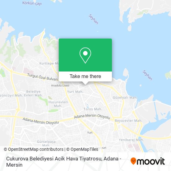 Cukurova Belediyesi Acik Hava Tiyatrosu map