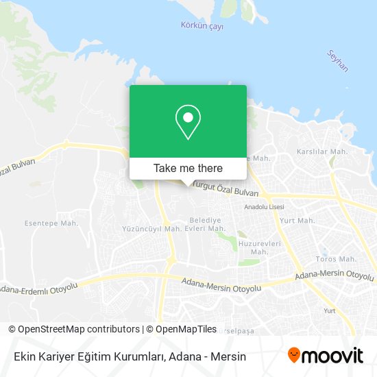 Ekin Kariyer Eğitim Kurumları map