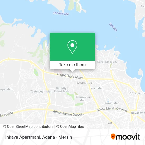 Inkaya Apartmani map