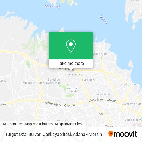 Turgut Özal Bulvarı Çankaya Sitesi map
