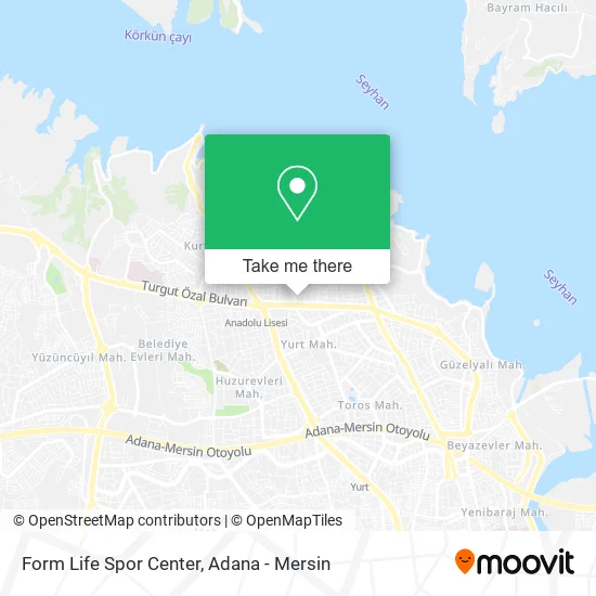 Form Life Spor Center map