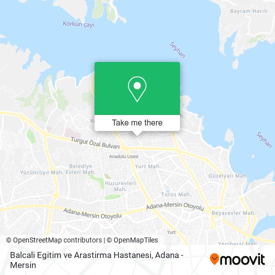 Balcali Egitim ve Arastirma Hastanesi map