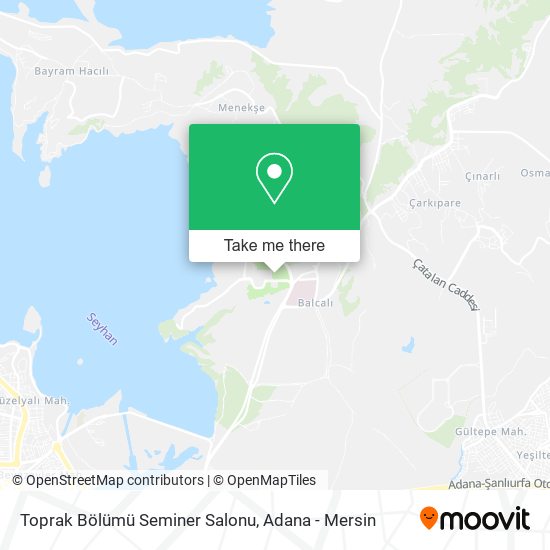 Toprak Bölümü Seminer Salonu map