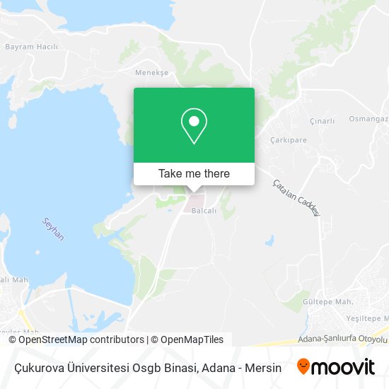 Çukurova Üniversitesi Osgb Binasi map