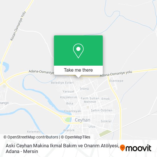 Aski Ceyhan Makina Ikmal Bakım ve Onarım Atölyesi map