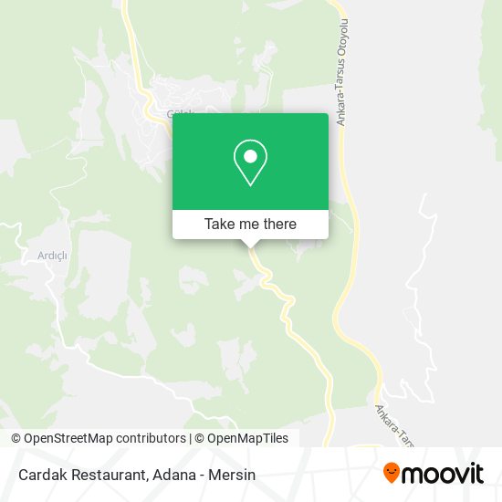 Cardak Restaurant map