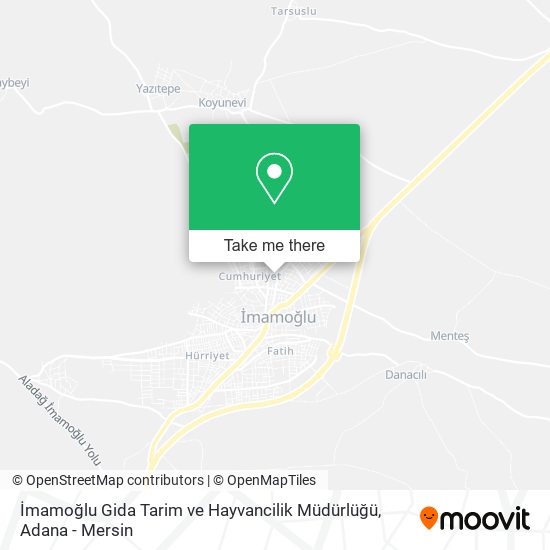 İmamoğlu Gida Tarim ve Hayvancilik Müdürlüğü map