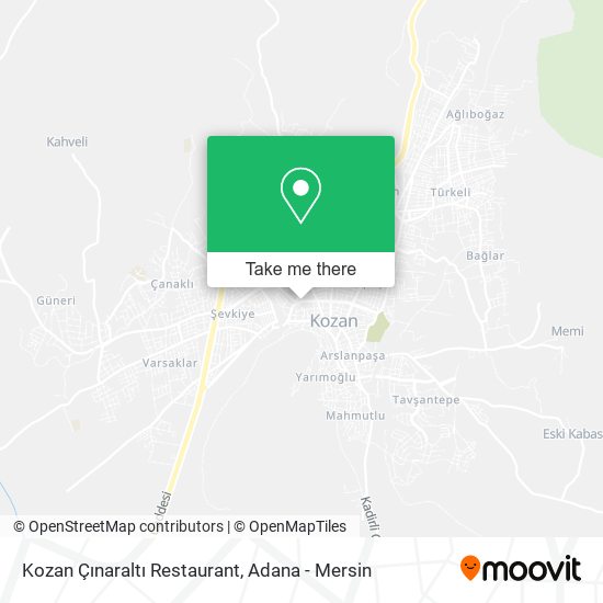 Kozan Çınaraltı Restaurant map