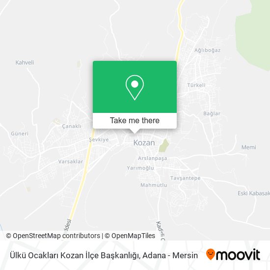 Ülkü Ocakları Kozan İlçe Başkanlığı map