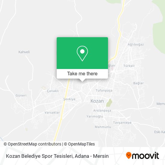 Kozan Belediye Spor Tesisleri map
