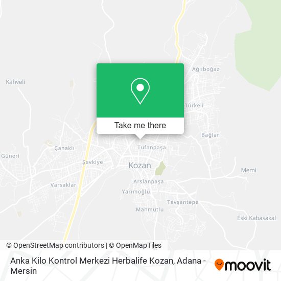 Anka Kilo Kontrol Merkezi Herbalife Kozan map