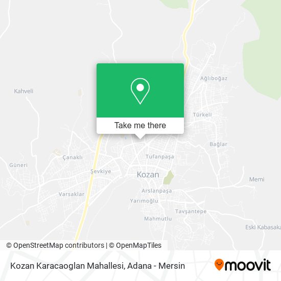 Kozan Karacaoglan Mahallesi map
