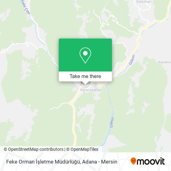 Feke Orman İşletme Müdürlüğü map