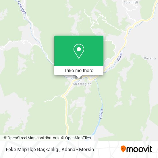 Feke Mhp İlçe Başkanlığı map