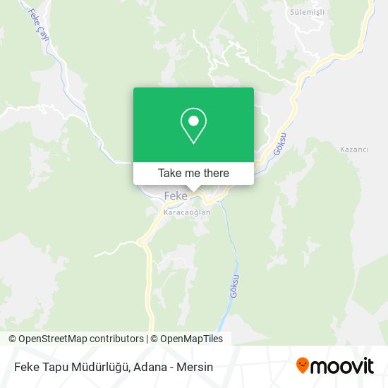Feke Tapu Müdürlüğü map