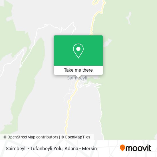 Saimbeyli - Tufanbeyli Yolu map