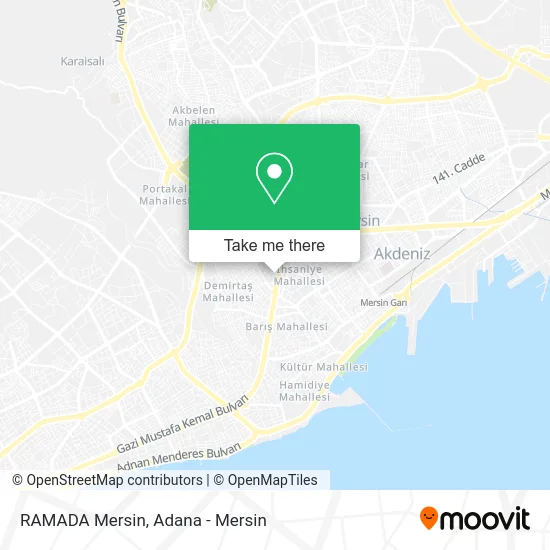 RAMADA Mersin map