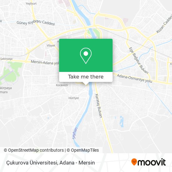 Çukurova Üniversitesi map