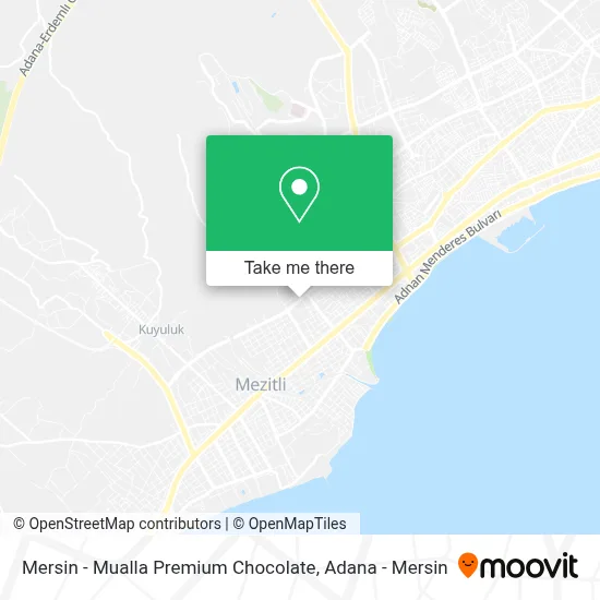 Mersin - Mualla Premium Chocolate map