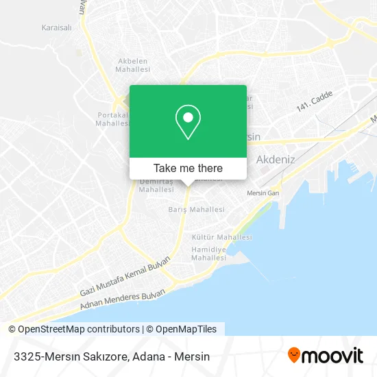 3325-Mersın Sakızore map