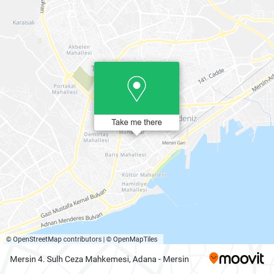 Mersin 4. Sulh Ceza Mahkemesi map
