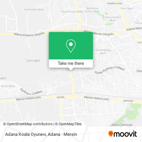 Adana Koala Oyunevı map