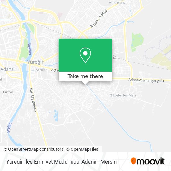 Yüreğir İlçe Emniyet Müdürlüğü map