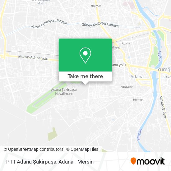 PTT-Adana Şakirpaşa map