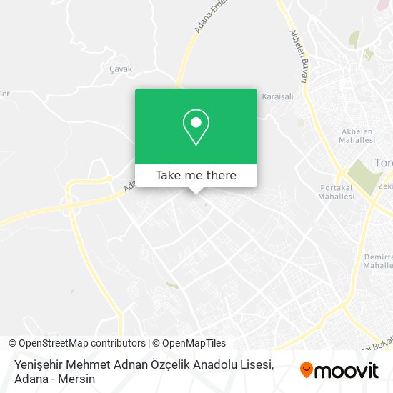 Yenişehir Mehmet Adnan Özçelik Anadolu Lisesi map