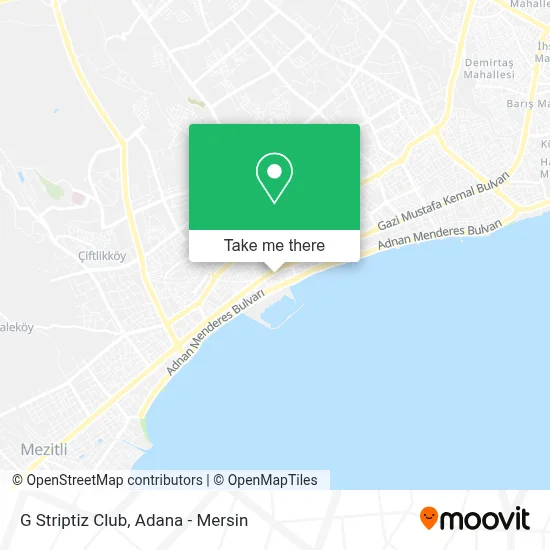 G Striptiz Club map