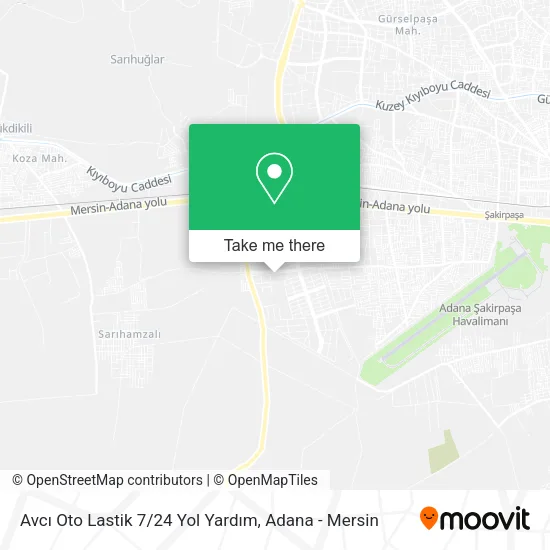 Avcı Oto Lastik 7 / 24 Yol Yardım map