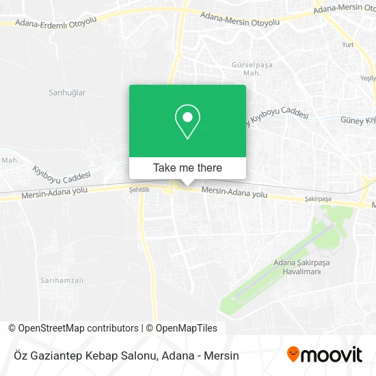 Öz Gaziantep Kebap Salonu map