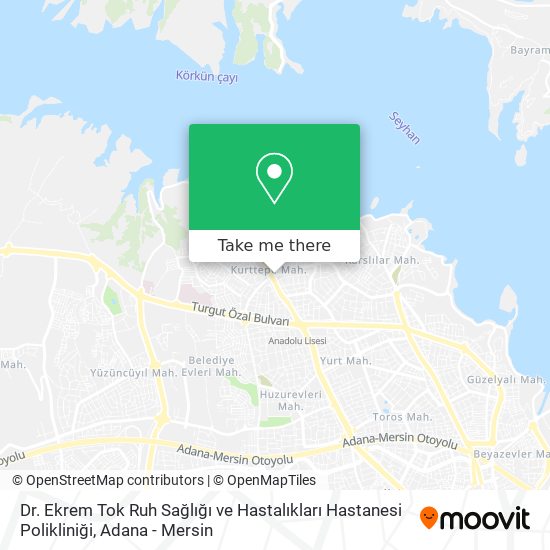 Dr. Ekrem Tok Ruh Sağlığı ve Hastalıkları Hastanesi Polikliniği map