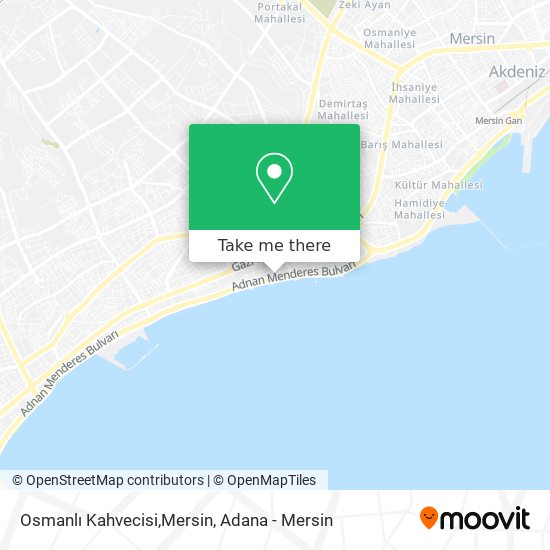 Osmanlı Kahvecisi,Mersin map